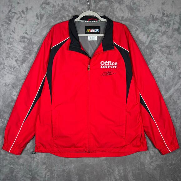 Tony Stewart #14 Office Depot NASCAR Jacket XL Red Black VF Imagewear - Picture 1 of 11